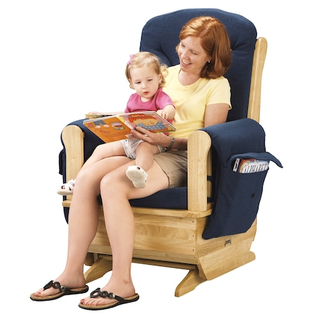 Jonti-Craft Glider Rocker, Blue Cushions 8150JC